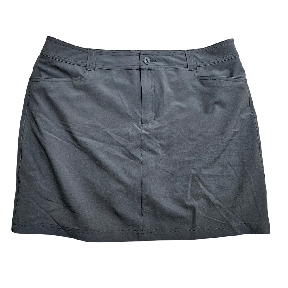 Eddie Bauer Womens Gray Active Hiking Golf Skort Size‎ 14 C1961072 Charcoal